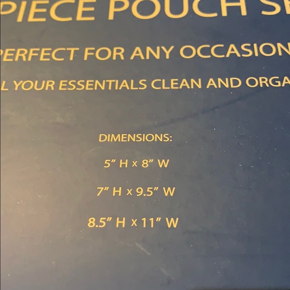 3 Piece Cosmetic Bag Set - Picture 3 of 3